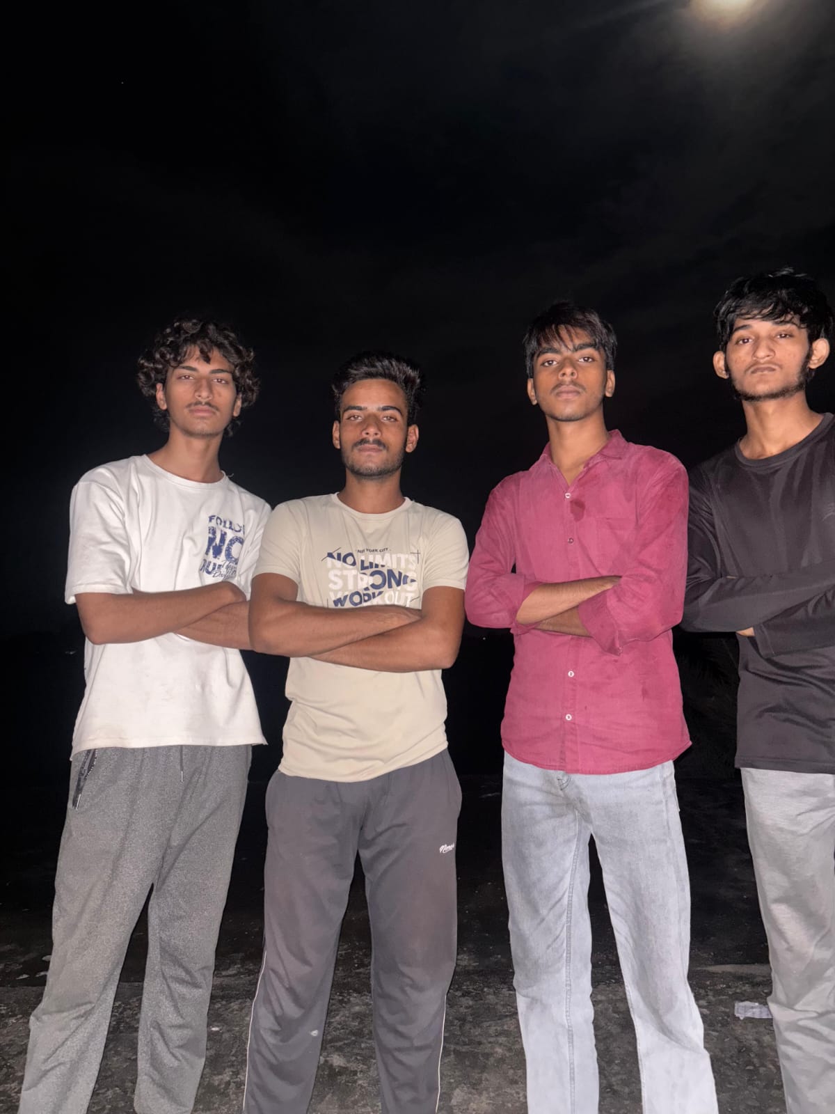 Haidar with friends